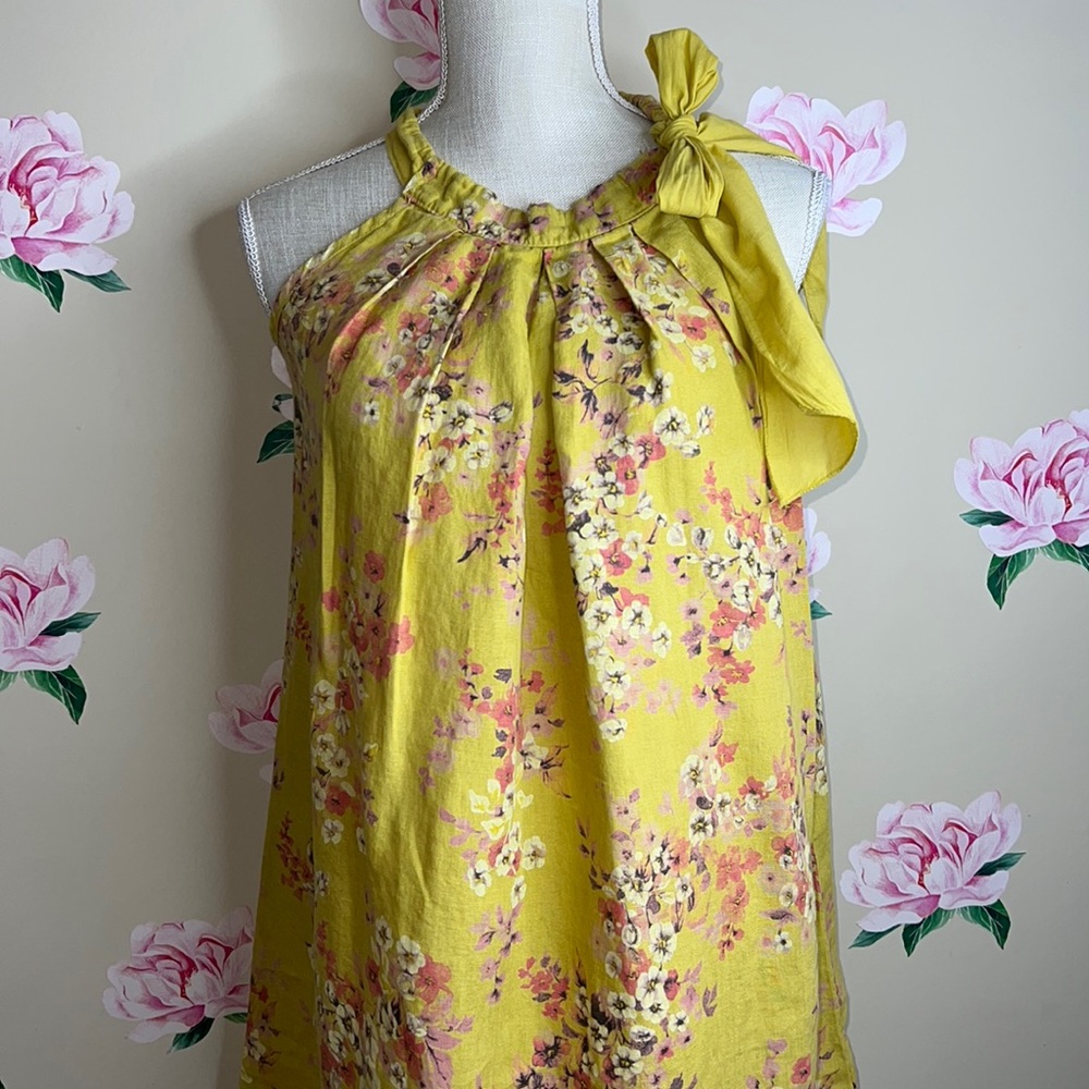 knee length dresses for ladies Valentina Linen Dress – Sunday St Tropez main image 1